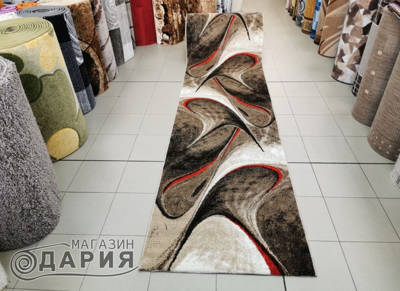 Тъкана пътека MAGNOLIA 097 d.beige/red